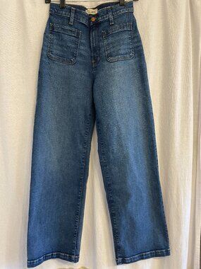 Madewell "Emmett Wide-Leg" jeans, size 27
